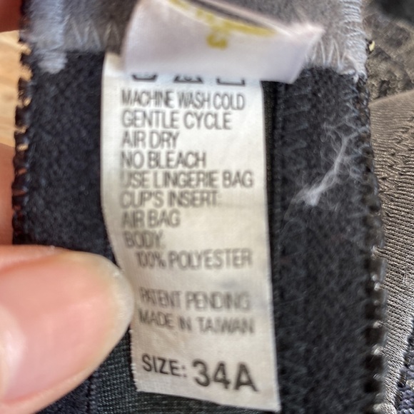 Fashion ladies bra in size 34A. Pewter/silver colouring with lace overlay. - Picture 5 of 8